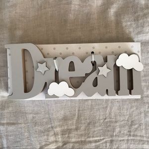 Wooden “Dream” Nursery Decor